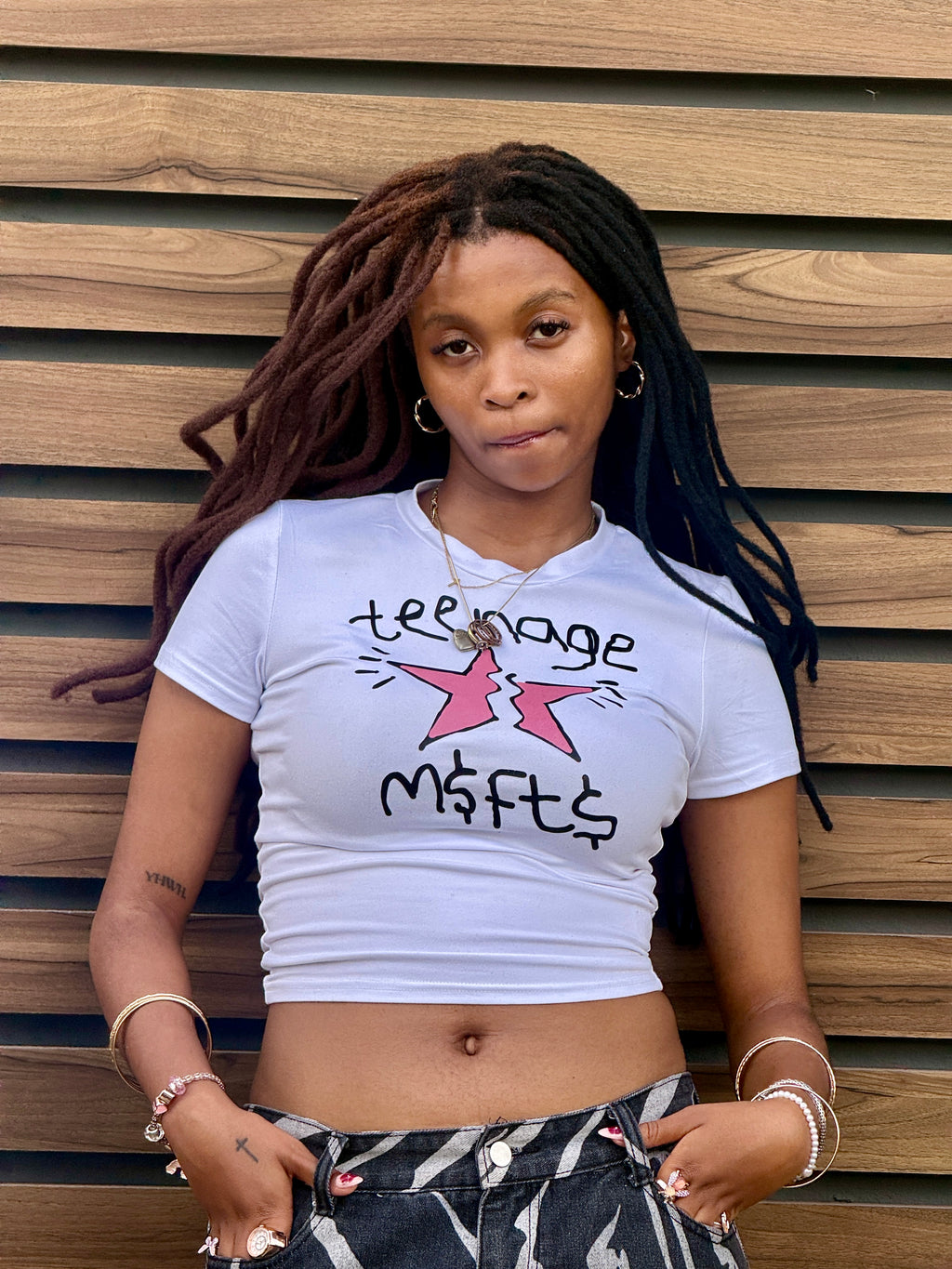 Broken stars slim fit T-shirt